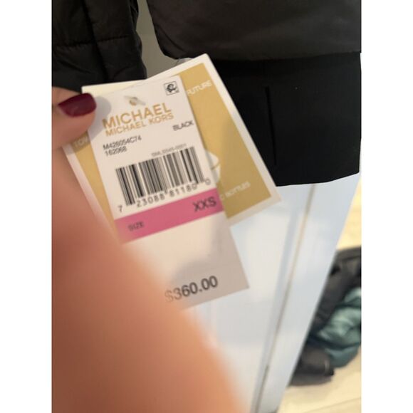 MICHAEL Michael Kors Women's Hooded Puffer Coat Black XXS - Picture 8 of 11